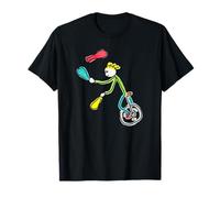 Unicycling Stickman Jongleur T-Shirt