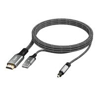Unidirectionnel 192 kHz HDMI ARC/eARC vers optique Toslink SPDIF Audio Extractor Splitter Convertisseur Câble Convertisseur Convertisseur Adaptateur Numérique Alimenté par USB pour HDTV vers Barre de