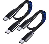 UNIDOPRO Câble Plat USB C vers USB C 60W PD 3.0 Type C Charge Rapide pour MacBook Air,iPad Pro,iPad Air 5,iPad Mini 6| Galaxy S23 S22 Ultra S21 S20 FE A33 A52s A53 |Redmi Note 11 11S 10 |Pixel 7 6 Pro