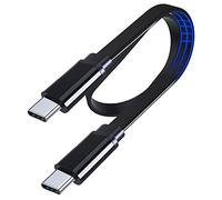 UNIDOPRO Câble Plat USB C vers USB C 60W PD 3.0 Type C Charge Rapide pour MacBook Air,iPad Pro,iPad Air 5,iPad Mini 6| Galaxy S23 S22 Ultra S21 S20 FE A33 A52s A53 |Redmi Note 11 11S 10 |Pixel 7 6 Pro