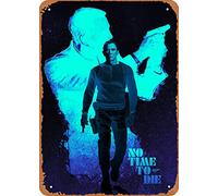 Unidwod Bond 25 No time to die James Bond 20,3 x 30,5 cm - Plaque en métal vintage pour maison, bar, pub, garage