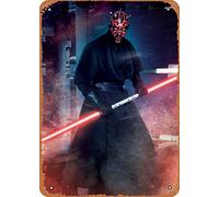 Unidwod Darth Maul Action Poses 20,3 x 30,5 cm - Plaque vintage en métal pour maison, bar, pub, garage, décoration cadeaux