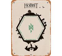 Unidwod The Hobbit Trilogy Movies Plaque en métal vintage pour maison, bar, pub, garage, 20,3 x 30,5 cm