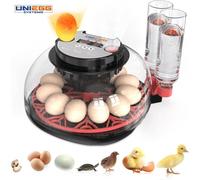 UniEgg 12H Expert Incubateur entièrement automatique de 12 à 60 œufs - Processus d'incubation entièrement automatisé - Bouteilles d'eau incluses - Système de retournement automatique - Convient pour