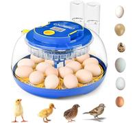 UniEgg 18H Expert Incubateur entièrement automatique de 18 à 40 œufs - Processus d'incubation entièrement automatisé - Bouteilles d'eau incluses - Système de retournement automatique - Convient pour