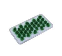 UnifearPro 32 Pièces Herbe Statique Touffe Modèle Terrain Miniature Arbuste Végétation Fonction Simulation PP Adapté Au Modélisme Train Diorama Décoratio, été