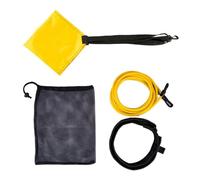 UnifearPro 4 Pièces Entraîneur de Natation Ceinture de Taille Corde Élastique Parachute Résistance Sac Maille Coussin Néoprène Doux Tailles Réglables Enfants et, 6-9-4m