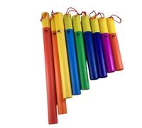 UnifearPro 8 Pièces Tubes de Rythme Enfants Instruments Percussion Tubes Accordés Édulcorés Échelle Diatonique Plastique Robuste Apprentissage des Notes et des