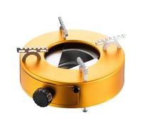UnifearPro Alcohol Burner Stand Réchaud à Alcool Stand Compact Système Tiroir Base Coupevent Aluminium Acier Inoxydable Pratique pour Campi, Or