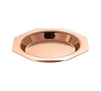 UnifearPro Assite Octogonale En Acier Inoxydable Texturé Assite à Steak Base Texturée Facile à Ntoyer Plateau à Apéritifs pr Soirées-Dîner, 26CM