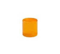UnifearPro Bloc Acrylique Cylindre Empilable Jouet Éducatif Construction Sensorielle Transparent pour Apprentissage Précoce Logique Observation Luminosité, Jaune Foncé, 2.5CM