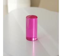 UnifearPro Bloc Acrylique Cylindre Empilable Jouet Éducatif Construction Sensorielle Transparent pour Apprentissage Précoce Logique Observation Luminosité, Magenta, 5CM