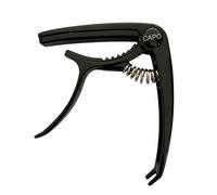 UnifearPro Capodastre Guitare Capo Pince Serrage Alliage de Zinc Solide avec Serrage Constant et Changement à une Main Coussinets Silicone Protecteurs pour, Noir