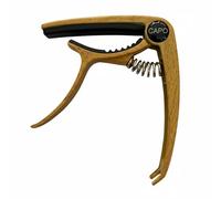 UnifearPro Capodastre Guitare Capo Pince Serrage Alliage de Zinc Solide avec Serrage Constant et Changement à une Main Coussinets Silicone Protecteurs pour, Bois Clair