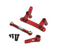 UnifearPro Composants de Direction pour Voitures RC 1/16, Accessoires pour Voitures RC, Améliorations de La Tringlerie de Direction, Pièces Détachées pour Modèle, Rouge