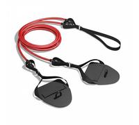 UnifearPro Cor d'exercice pour Nageurs avec Poignées Confortables et Résistance Équilibrée pour Développer la Puissance s Bras et l'Endurance pour Les Sportifs, Noir+Rouge, 30LB