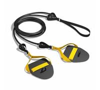 UnifearPro Cor d'exercice pour Nageurs avec Poignées Confortables et Résistance Équilibrée pour Développer la Puissance s Bras et l'Endurance pour Les Sportifs, Noir+Jaune, 60LB