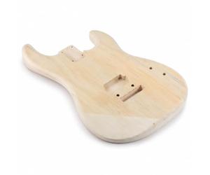 UnifearPro Corps de Guitare Électrique Corps Caisse Ébauche Peuplier Massif Facilitant un Son Équilibré Surface pour Finitions Créatives Détail des Perçages Déjà