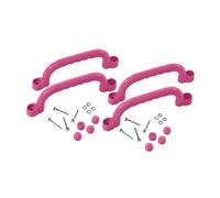 UnifearPro Ensemble de 4 Prises D'escalade pour Une Utilisation En Extérieur, équipement de Jeu pour Enfants, Jardin, Rose