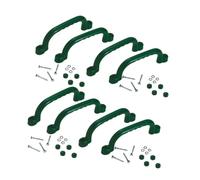 UnifearPro Ensemble de 8 Poignées pour Structure D'escalade, Accessoires de Jeux pour Enfants, Montage Facile, Vert Foncé