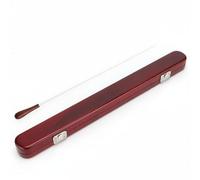 UnifearPro Étui de Chef d'Orchestre Bâtonnet Coffret Accessoire Musique en Bois Surface Lisse Protection Transport Pratique Adapté, Marron Acajou, Avec Baguette De Direction En Bois De Rose