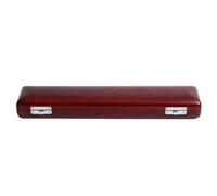 UnifearPro Étui pour Flûte Sac Instrument Housse Boîte en PU avec Intérieur Doux Anti-Rayures Construction Matelassée Rabat à Boutons Poignée et Sangle Adapté au, 17 Trous, Size to 1