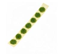 UnifearPro Figurine Maison de Poupée Touffes de Fleurs Miniatures Herbe Autocollante Décor Relief Matériau Maquette Plastique Feuillage Naturel et Rendu Vivant, Vert