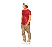 UnifearPro Figurines à L'échelle 1:64, Figurines Miniatures, Figurines Tendance pour Les Chemins de Fer, Les Parcs et Les Rues, Maquettes pour L'aménagem, rouge