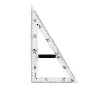 UnifearPro Itrument Géométrie Traparent Poignée Amovible Précis til Géométrie Magnétique Graduatio Multifonction pr Élèves, Règle Triangle 60