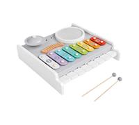 UnifearPro J Musical Multifonction en Bois Seoriel Table Musicale Piano Pile Coloré Table Percussion Xylophon Enfants