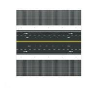 UnifearPro Plateau RTE Civique Miniature en PVC Réaliste Plateau Diorama Urbain Marquages Rtiers Modulaire pr Maqutistes, Base Routière 2