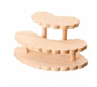 UnifearPro Présentoir en Bois Massif Multifonction Étagère Table en Bois Vert Support Décoratif pr lon, M, 3 Niveaux