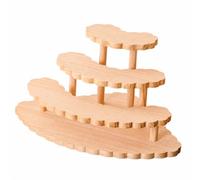 UnifearPro Présentoir en Bois Massif Multifonction Étagère Table en Bois Vert Support Décoratif pr lon, L, 4 Niveaux