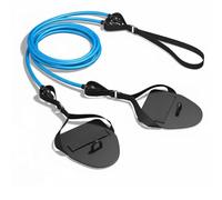 UnifearPro Sangle d'Entraînement Traction Corde de Résistance Pagaies de Main Poignées Antidérapantes Élastique Renforcé Tubes Épais Résistants aux Tractions, Noir+Bleu, 40 Lbs
