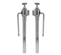 UnifearPro Support de Batterie Support de Percussion Support de Montage Stand à Double Colonnes Métal Chromé à Articulation Anti-vibrations pour Studios Enregistrements, Universel