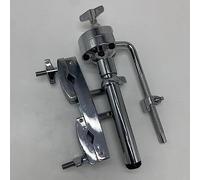 UnifearPro Support Tom Simple Support de Montage pour Batterie Fixation de Fût Simple Attache Métal Robuste Convient aux Accessoires de Batteur Scène, Tige courte avec pince