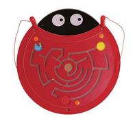 UnifearPro Tableau d'apprentissage pour Enfants Jouet Pédagogique Mural Bois Animaux Éléments Mobiles Verrous Engrenages Platines Glissantes Adapté à l'Éveil Mur Salle de Jeu Chambre, Coccinelle