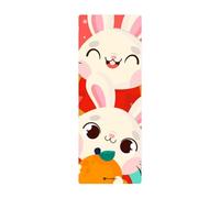 UnifearPro Tapis de en Caoutchouc Tapis Exercice Tapis Fitness Tapis de Sport Technologie d'Impression Vive Résistante à la Décoloration Base Ferme et Confort, Lapin 2023