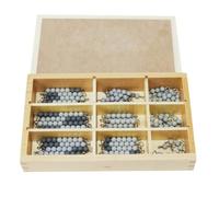 UnifearPro Tiges à Perles Calcul Boîte Rangement à Couvercle Cloisons pour Exercices Numération Opérations Simples pour Enfants à la, 7MM 90PC