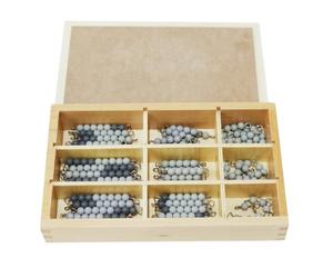 UnifearPro Tiges à Perles Calcul Boîte Rangement à Couvercle Cloisons pour Exercices Numération Opérations Simples pour Enfants à la, 7MM 90PC
