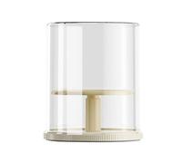 UnifearPro Vitrine Figurine Transparente Présentoir Boîte Rotatif Conteneur Poussière Protection Petite Poupée Miniature Matériau Résistant pour Collection, Jaune