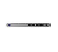 Ubiquiti UniFi 24-Port PoE Géré L2/L3 Gigabit Ethernet (10/100/1000) Connexion Ethernet, supportant l'alimentation via ce port (PoE) 1U Argent