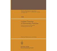 Unified Theories Of Elementary Particles