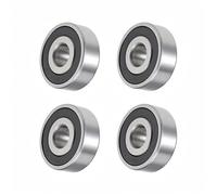 Unifizz 1614-2RS Lot de 4 roulements à billes à rainure profonde 3/8" x 1-0,3 x 1 cm Roulements à levier Z2 scellés