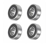 Unifizz 1616-2RS Lot de 4 roulements à billes à rainure profonde 1/2" x 1-0,3 x 1 cm Roulements à levier Z2 scellés