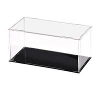 Unifizz Boîte de présentation en acrylique transparent anti-poussière pour objets de collection 20,1 x 9,9 x 9,9 cm