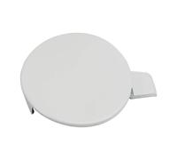 Unifizz Cache de crochet de remorquage avant pour Tesla Model 3 2017-2023, capuchon de crochet de remorquage avant blanc, plastique durable de rechange pour coque manquante ou endommagée, installation