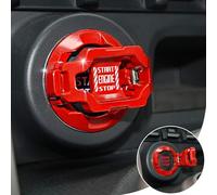 Unifizz Coque de bouton poussoir de démarrage, protection de bouton d'arrêt du moteur de voiture, accessoires de voiture cool en alliage de zinc de qualité supérieure, autocollant de décoration