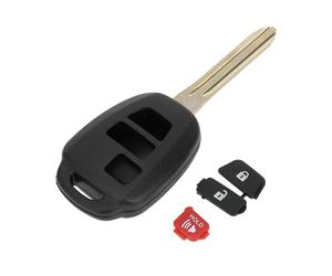Unifizz Coque de clé 3 boutons pour Toyota Prius 2013-2016, pour Toyota RAV4 2013-2015 - Télécommande de rechange sans clé HYQ12BDM