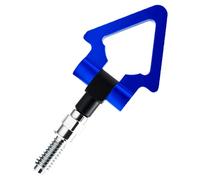 Unifizz Crochet de remorquage anneau de remorque pour voiture européenne Auto piste de course pare-chocs à visser sur pièce de rechange pour Mini Cooper pour BMW Série 3 5 7 Z3 Z4 Triangle bleu